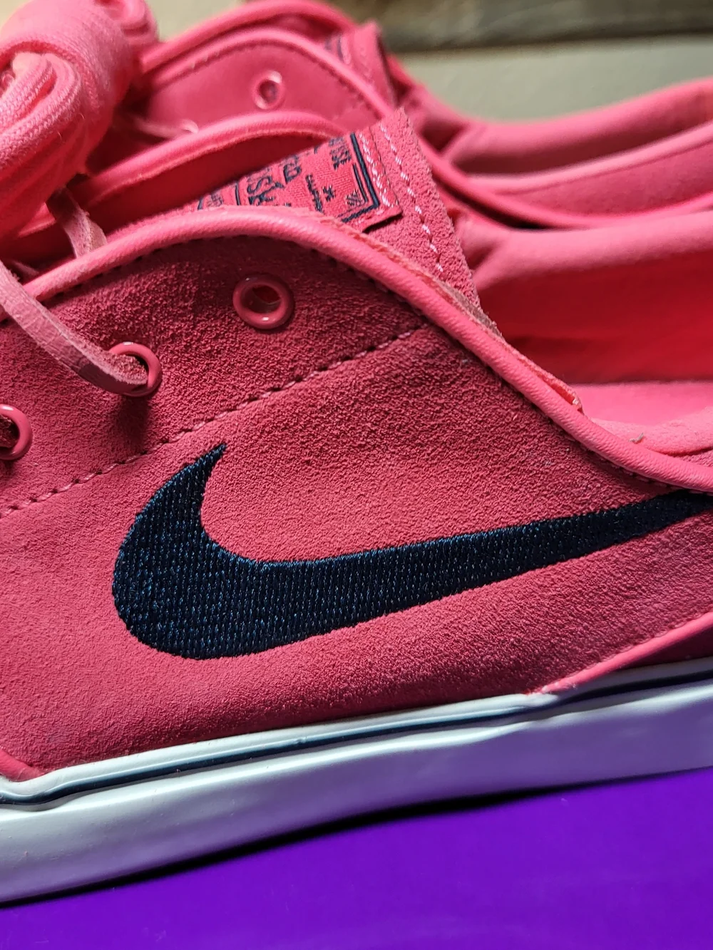 *NEW* Nike SB Zoom Stefan Janoski OG+ Pink Navy Shoes Size Men's 8 Women's 9.5